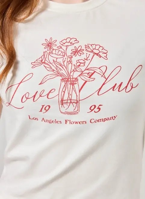mini tee off-white love club mini tee off-white love club