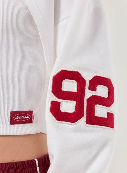 blusa manga longa recortes com top blusa manga longa recortes com top