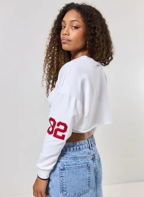 blusa manga longa recortes com top blusa manga longa recortes com top