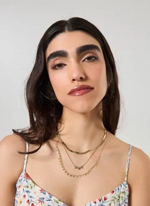 conjunto 3 colares dourados coração conjunto 3 colares dourados coração