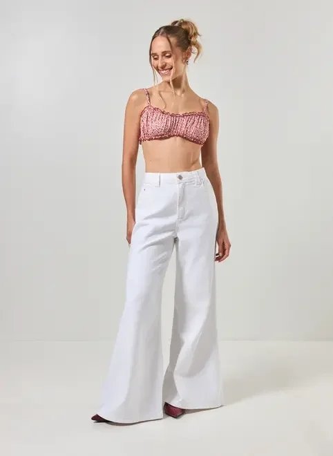 top tule franzido estampa vermelha top tule franzido estampa vermelha