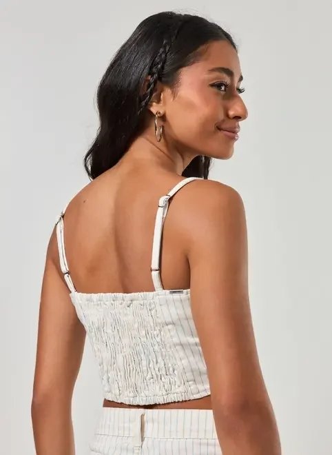 cropped sarja listras azuis cropped sarja listras azuis