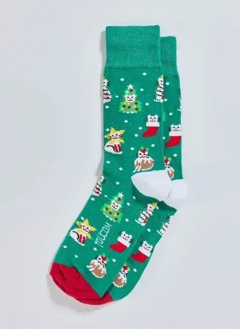 meia verde gatinhos natalinos meia verde gatinhos natalinos