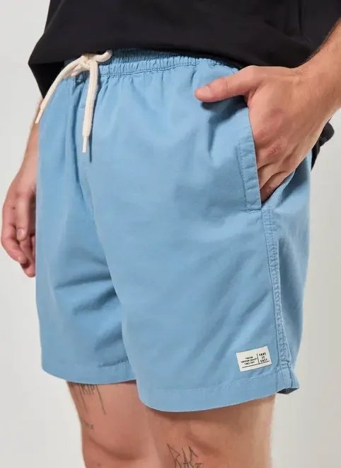 short sarja azul claro short sarja azul claro