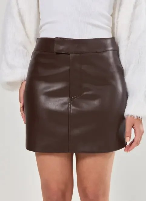 saia curta poliuretano saia curta poliuretano