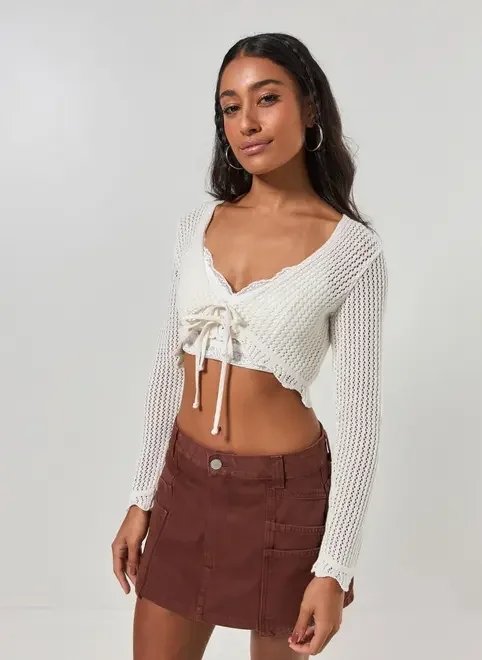 casaquinho tricô off-white casaquinho tricô off-white