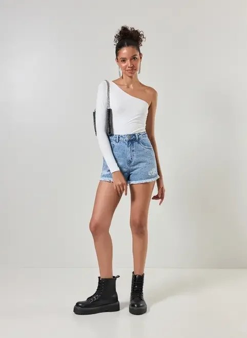 short jeans destroyed brilho short jeans destroyed brilho