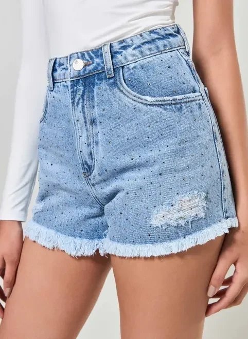 short jeans destroyed brilho short jeans destroyed brilho