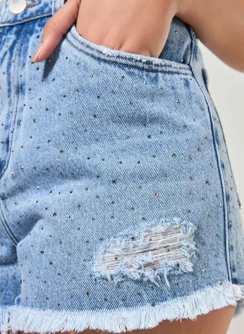 short jeans destroyed brilho short jeans destroyed brilho