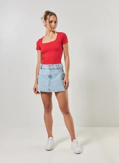 blusa poliamida decote quadrado blusa poliamida decote quadrado