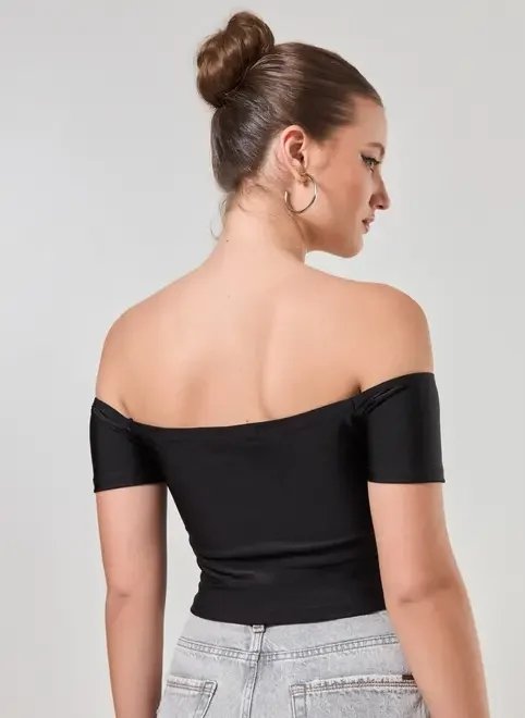 cropped corsetado poliamida cropped corsetado poliamida