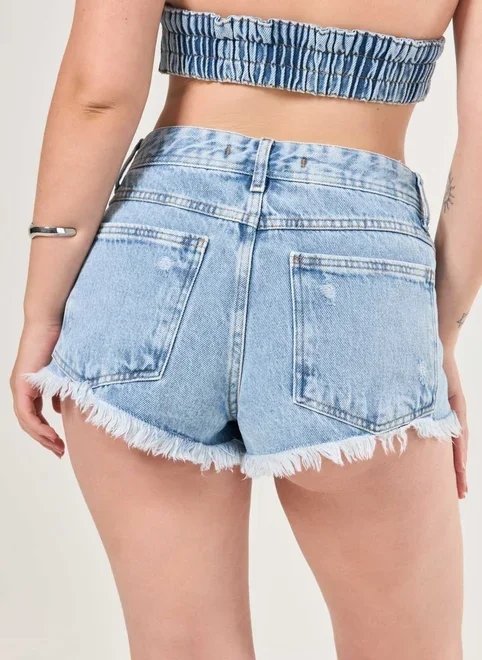 short jeans curto desfiado short jeans curto desfiado