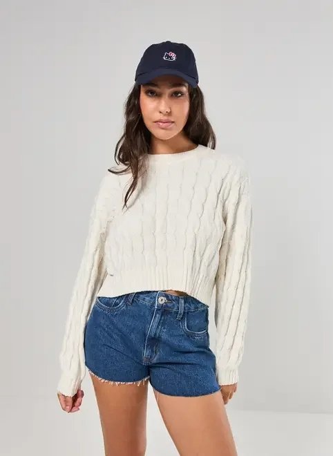 blusa tricô chenille off-white blusa tricô chenille off-white