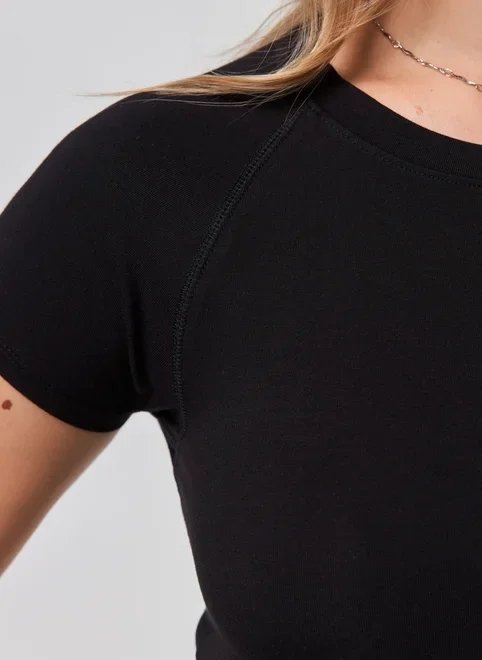 blusa manga curta justa raglan blusa manga curta justa raglan