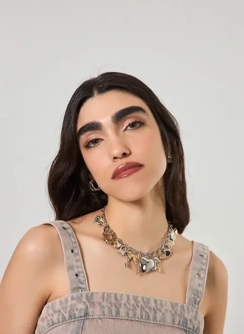 colar maxi com pingentes colar maxi com pingentes