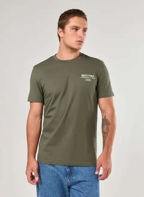 camiseta regular verde monte carlo camiseta regular verde monte carlo