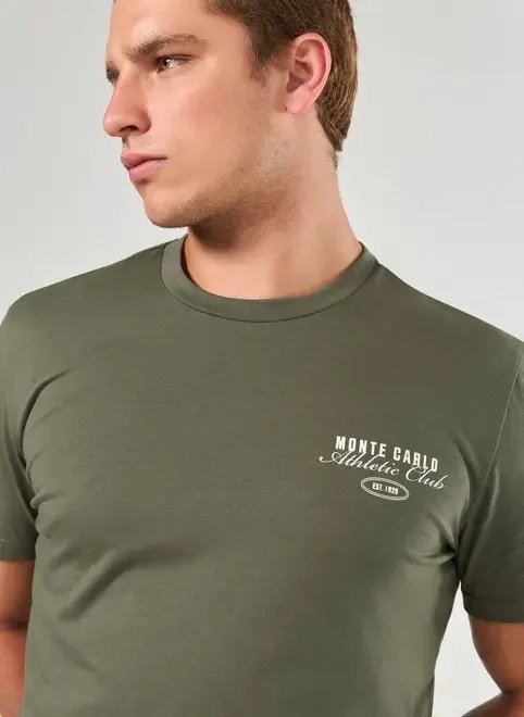 camiseta regular verde monte carlo camiseta regular verde monte carlo