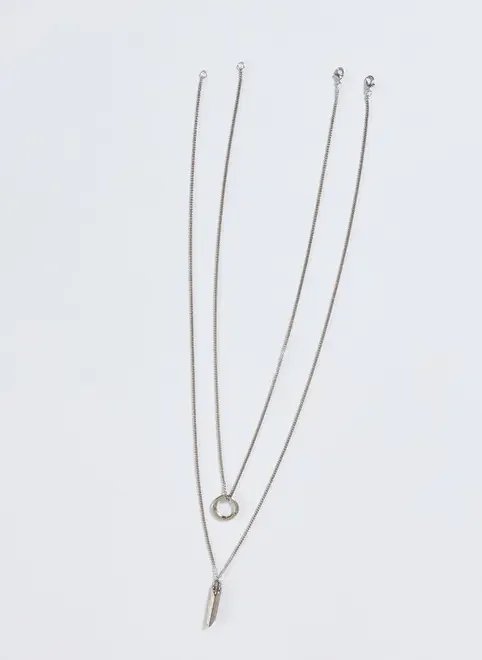 conjunto 2 colares formas martelado conjunto 2 colares formas martelado