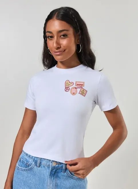 mini tee off-white selos mini tee off-white selos