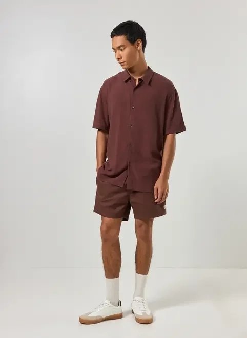 bermuda short sarja marrom bermuda short sarja marrom