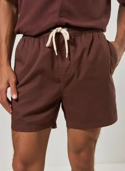 bermuda short sarja marrom bermuda short sarja marrom