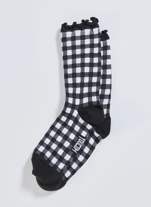 meia vichy preto e branco meia vichy preto e branco