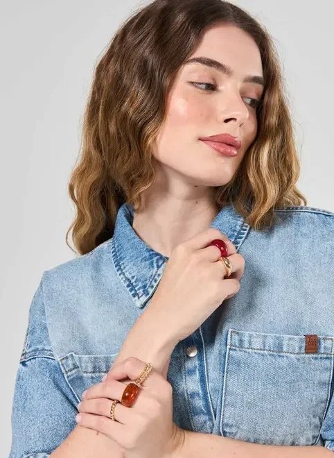 conjunto 5 anéis bold coloridos conjunto 5 anéis bold coloridos