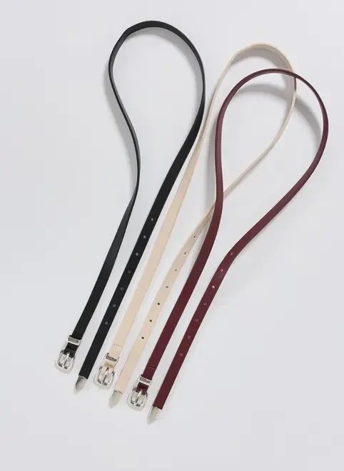 conjunto 3 cintos finos poliuretano conjunto 3 cintos finos poliuretano