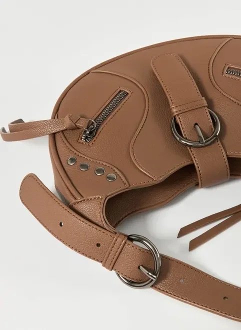 bolsa meia lua marrom bolsa meia lua marrom