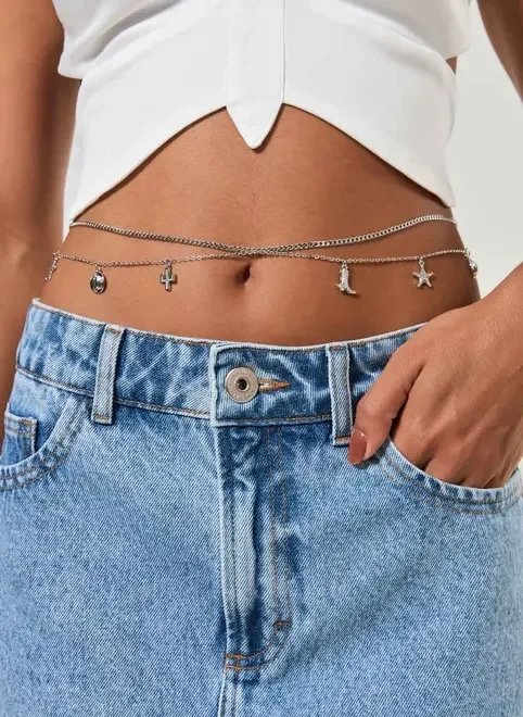 body chain de correntes country body chain de correntes country
