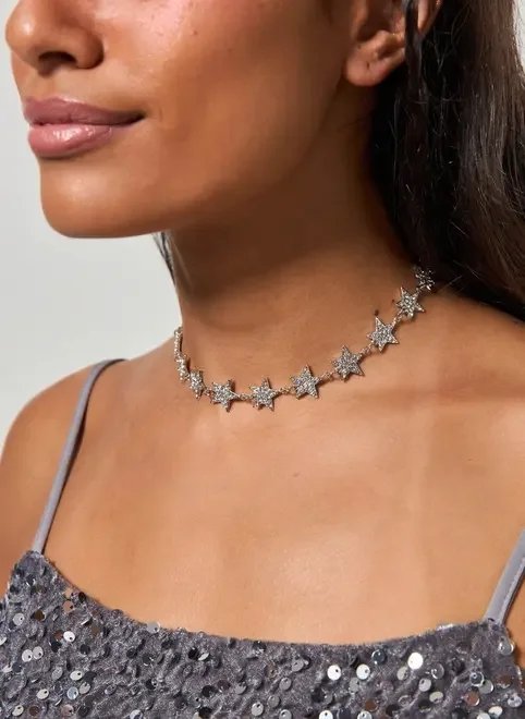 choker estrelas strass choker estrelas strass