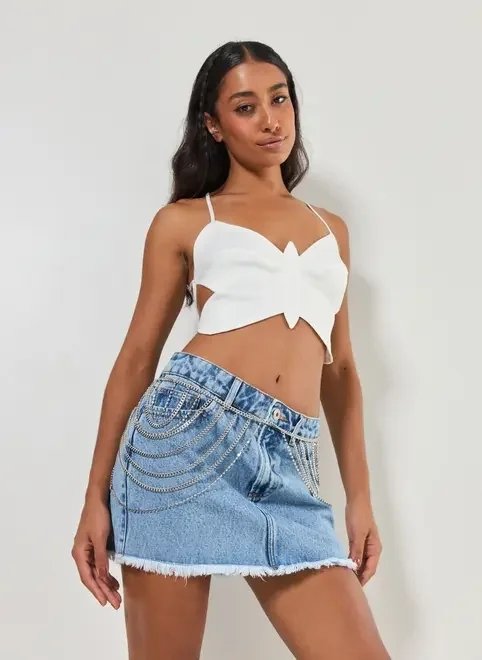 body chain prateada correntes e strass body chain prateada correntes e strass