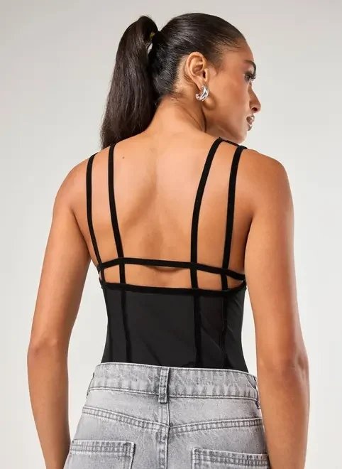 body preto transparência e veludo body preto transparência e veludo