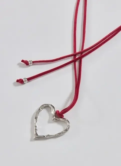 colar amarração vermelho coração colar amarração vermelho coração