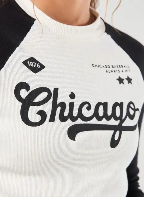 blusa manga longa raglan chicago blusa manga longa raglan chicago