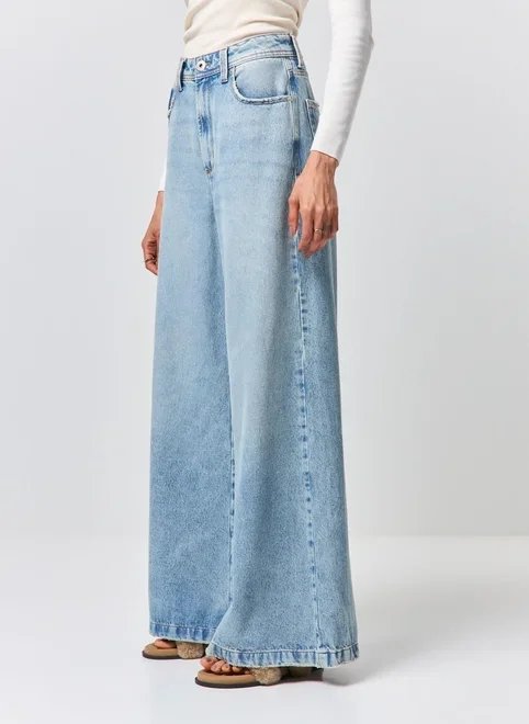 calça jeans pantalona calça jeans pantalona