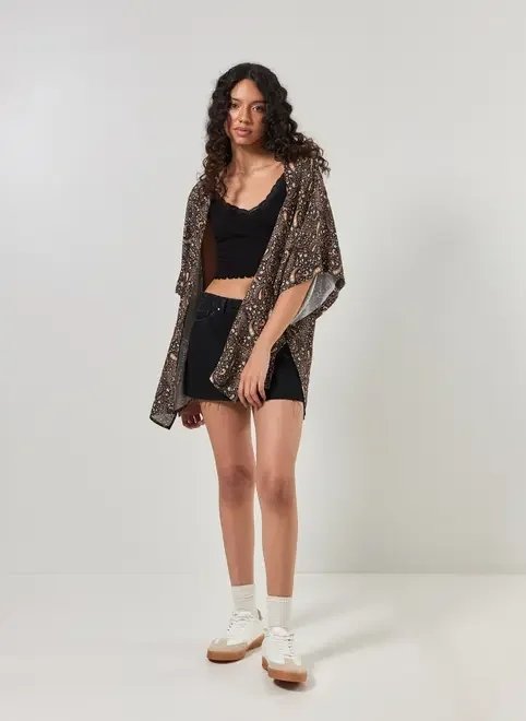 kimono estampa paisley tons terrosos kimono estampa paisley tons terrosos