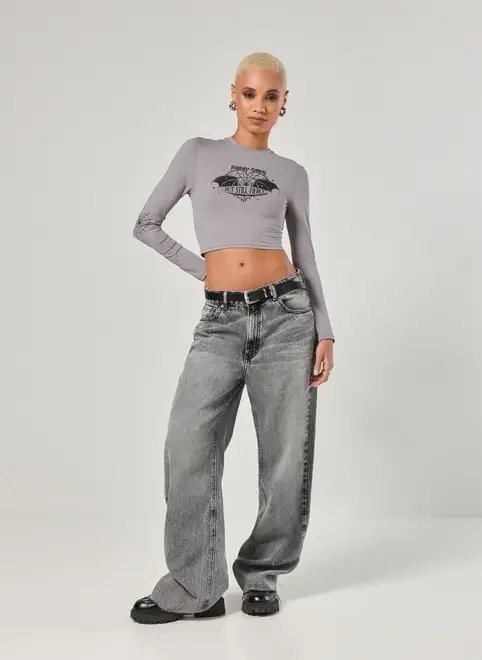 cropped poliamida manga longa teia cropped poliamida manga longa teia