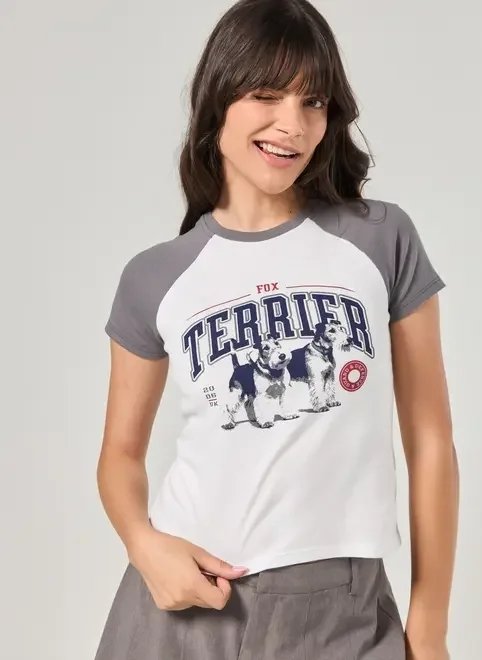 blusa raglan fox terrier blusa raglan fox terrier