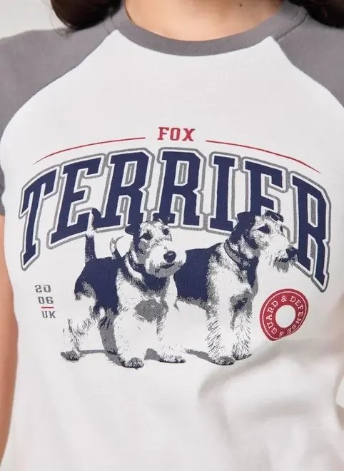 blusa raglan fox terrier blusa raglan fox terrier