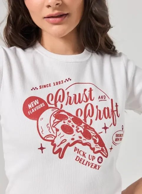 blusa canelada off-white pizza blusa canelada off-white pizza