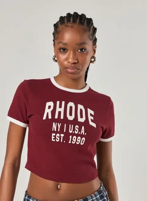 mini tee vinho e branca rhode mini tee vinho e branca rhode