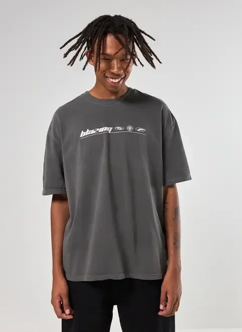 camiseta box preta estonada blazing camiseta box preta estonada blazing