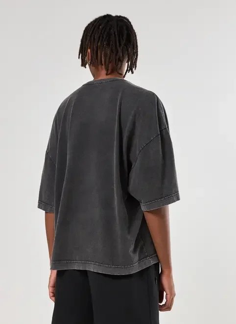 camiseta oversized cropped marmorizada estampa camiseta oversized cropped marmorizada estampa