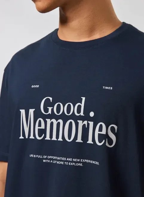 camiseta comfort marinho good memories camiseta comfort marinho good memories