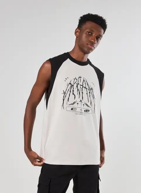 regata sleeveless box raglan estampa cyber regata sleeveless box raglan estampa cyber