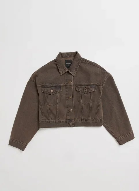 jaqueta jeans cropped com bolso jaqueta jeans cropped com bolso