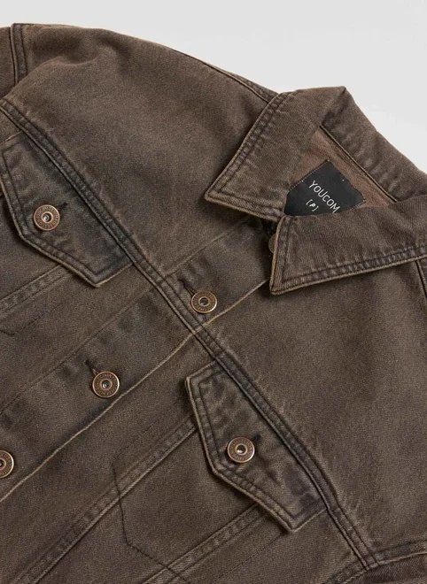 jaqueta jeans cropped com bolso jaqueta jeans cropped com bolso