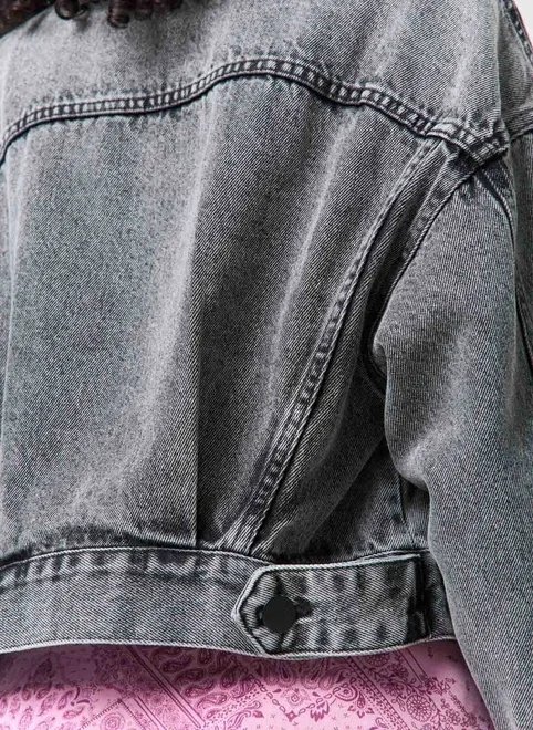jaqueta jeans cropped com bolso jaqueta jeans cropped com bolso