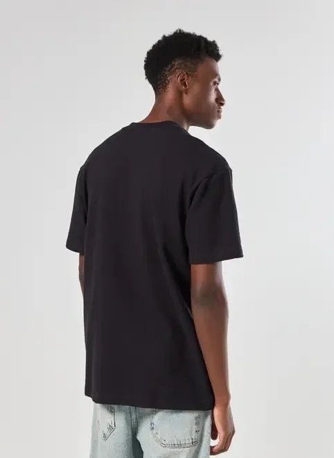 camiseta comfort preta atoalhada bordado camiseta comfort preta atoalhada bordado